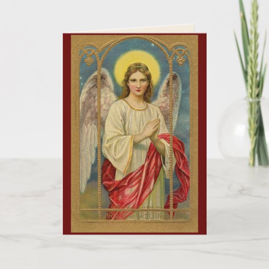 ヴィンテージ聖書聖句クリスマスグリーティングカード シーズンカード (正面)