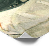 ヴィンテージ聖職者、コーヒーまたは紅茶と司祭 ポスター (角)