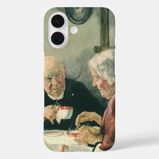 ヴィンテージ聖職者、司祭とコーヒーまたは紅茶 Case-Mate iPhoneケース (裏面)