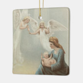ヴィンテージ聖降誕祭 セラミックオーナメント (左)