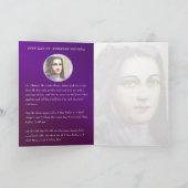 ヴィンテージ聖ThereseカトリックNovena カード (内部)