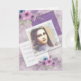 ヴィンテージ聖ThereseカトリックNovena カード