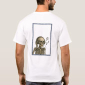 ヴィンテージ聞スケルトンから音楽Tシャツ Tシャツ (裏面)