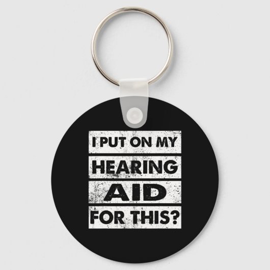 ヴィンテージ聴覚障害ろう者認識度ASL標識L キーホルダー (正面)