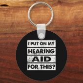 ヴィンテージ聴覚障害ろう者認識度ASL標識L キーホルダー (正面)