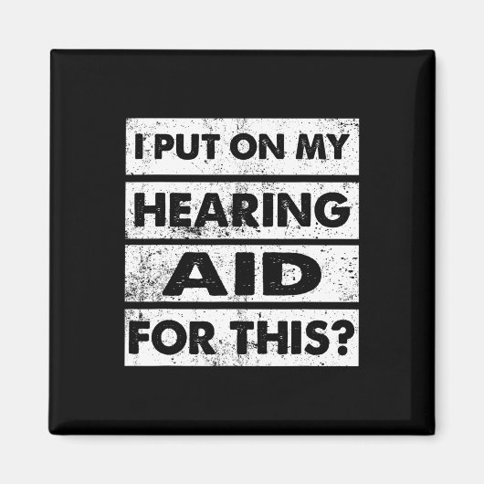 ヴィンテージ聴覚障害ろう者認識度ASL標識L マグネット (正面)