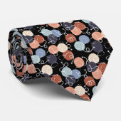 ヴィンテージ聴診器オン黒 ネクタイ (ロール)