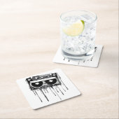 ヴィンテージ聴診器 スクエアペーパーコースター (インサイチュ)