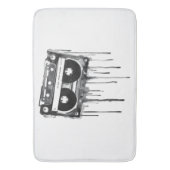 ヴィンテージ聴診器 バスマット (正面縦)