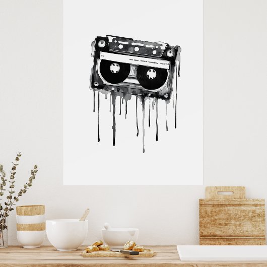 ヴィンテージ聴診器 ポスター (キッチン)