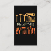 ヴィンテージ職人ガレージツールパパハンディーマン 名刺 (正面)