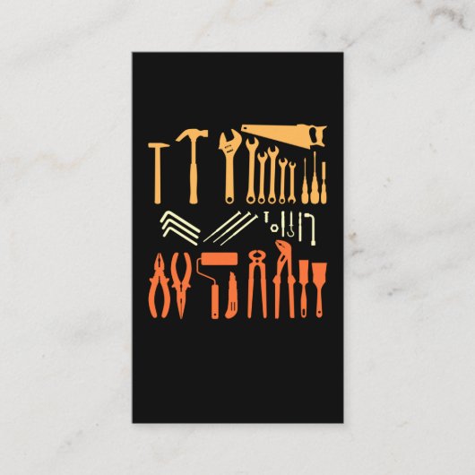 ヴィンテージ職人ガレージツールパパハンディーマン 名刺 (正面)