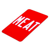 ヴィンテージ肉キャッシュレジスタフラグ冷蔵庫 マグネット (左側)