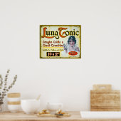 ヴィンテージ肺強壮薬の広告 ポスター (キッチン)