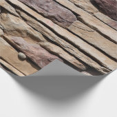 ヴィンテージ背景の古い石積み石れんが ラッピングペーパー (角)