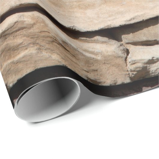 ヴィンテージ背景の古い石積み石れんが ラッピングペーパー (ロールコーナー)