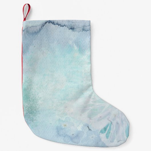 ヴィンテージ背景紙構造 スモールクリスマスストッキング (正面)