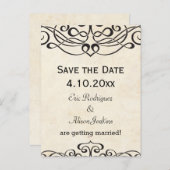 ヴィンテージ背景（ケルト模様） 案内ポストカード (正面/裏面)