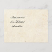 ヴィンテージ背景（ケルト模様） 案内ポストカード (裏面)