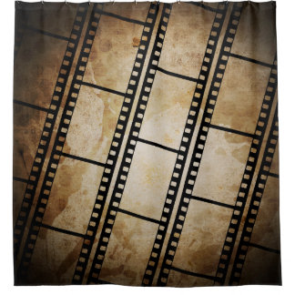 ヴィンテージ背景（フィルムフレームフィルム）、写真、abs シャワーカーテン