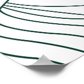 ヴィンテージ背葉景パターンデザイン図 ポスター (角)