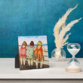 ヴィンテージ脂肪底ガールズアットビーチ フォトプラーク (インサイチュ)