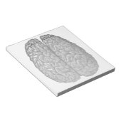 ヴィンテージ脳イラストレーション ノートパッド (アングル)