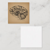 ヴィンテージ脳図アンティーク医学解剖学術 エンクロージャーカード (正面/裏面)