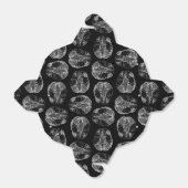 ヴィンテージ脳図プリントパターン脳ブラック フェイバーボックス (折り畳みなし)