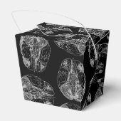 ヴィンテージ脳図プリントパターン脳ブラック フェイバーボックス (裏面サイド)