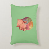 ヴィンテージ脳学頭脳図 アクセントクッション (正面(垂直))