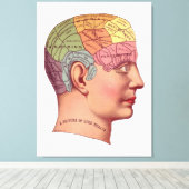 ヴィンテージ脳機能イラストレーション キャンバスプリント (インサイチュ (ウッドフロア))