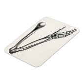 ヴィンテージ腕のボーンパーソナライズされたレトロボーン マグネット (左側)