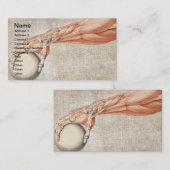 ヴィンテージ腕の筋肉 名刺 (正面/裏面)