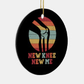 ヴィンテージ膝置換手術回復新膝 セラミックオーナメント (右)