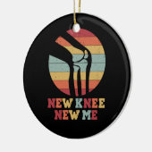 ヴィンテージ膝置換手術回復新膝 セラミックオーナメント (左)