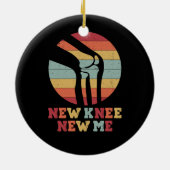 ヴィンテージ膝置換手術回復新膝 セラミックオーナメント (裏面)