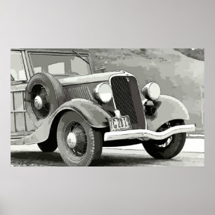 ヴィンテージ自動ポスター ポスター