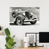 ヴィンテージ自動ポスター ポスター (ホームオフィス)