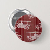 ヴィンテージ自動レッド 缶バッジ (正面&裏面)