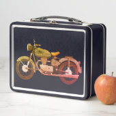 ヴィンテージ自動二輪車 メタルランチボックス (インサイチュ)