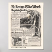 ヴィンテージ自動修復の広告ポスター ポスター (正面)