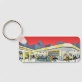 ヴィンテージ自動整備士完全車サービスガレージ キーホルダー (裏面)