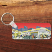 ヴィンテージ自動整備士完全車サービスガレージ キーホルダー (裏面)