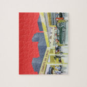 ヴィンテージ自動整備士完全車サービスガレージ ジグソーパズル (縦)