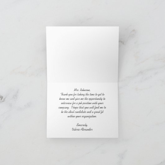 ヴィンテージ自動車サンパーソナライズされたセットありがとう サンキューカード (内部)