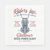 ヴィンテージ自動車会社 スタンダードランチョンナプキン (正面)