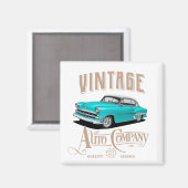 ヴィンテージ自動車会社 マグネット (正面/裏面)