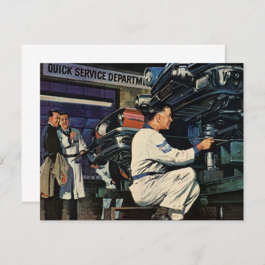 ヴィンテージ自動車修理サービス事業自動整備士 (正面/裏面)