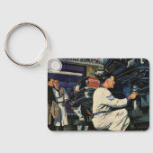 ヴィンテージ自動車修理サービス事業自動整備士 キーホルダー (裏面)